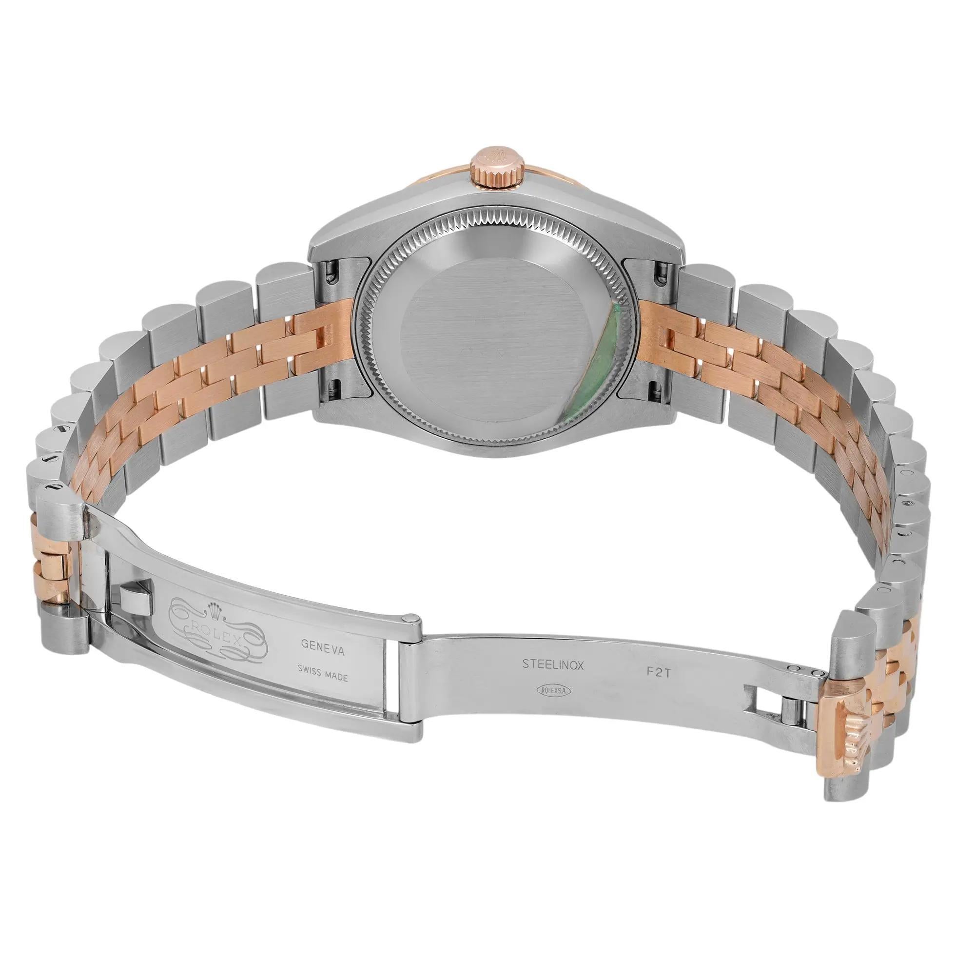 Reloj Rolex Datejust 31 18K Oro rosa Acero Diamante Chocolate 178341 en venta 2