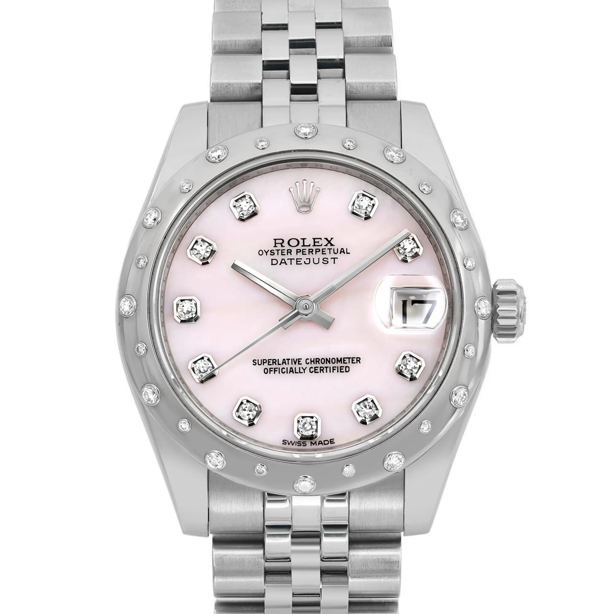 Pre-owned in excellent condition. Comes with the original box and papers.

General Information
Brand: Rolex
Model: Datejust
Model Number: 178344
Country/Region of Manufacture: Switzerland
Style: Luxury
Year Manufactured: 2019
Customized: No
Movement