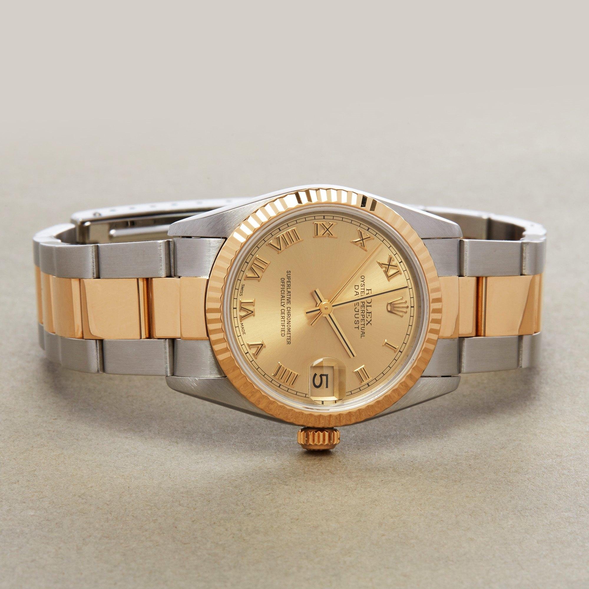 Women's Rolex Datejust 31 68273 Ladies Stainless Steel and Yellow Gold Watch