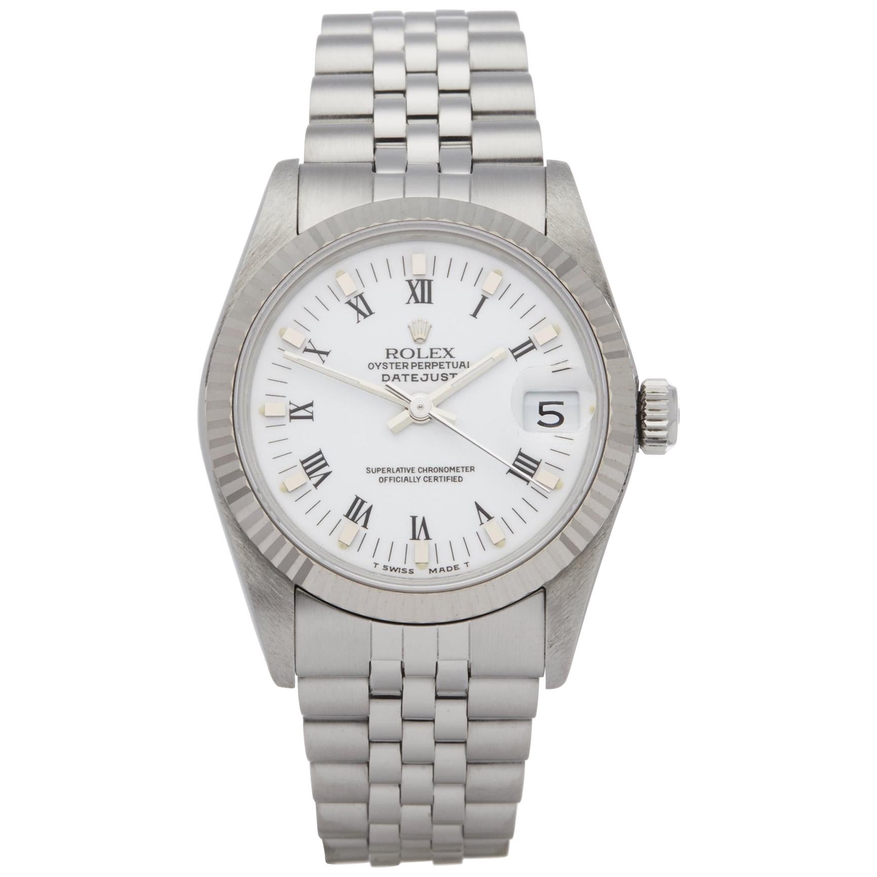 Rolex Datejust 31 68274 Ladies Stainless Steel and White Gold Watch