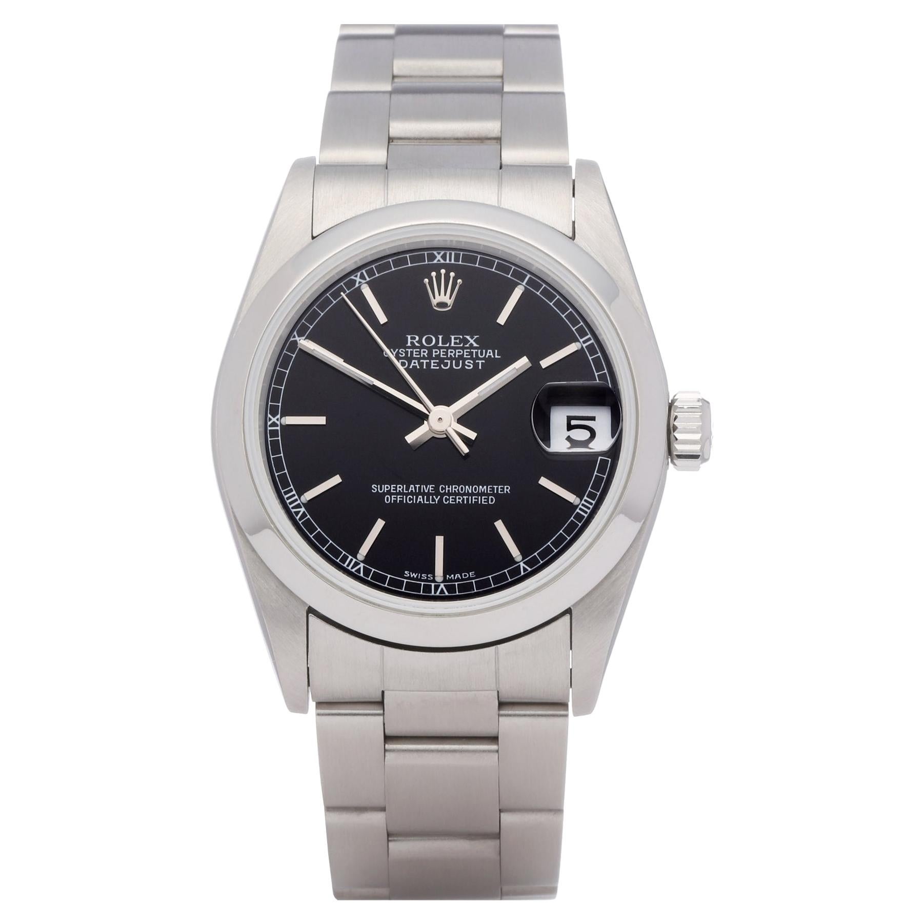 Rolex Datejust 31 78240 Ladies Stainless Steel Watch