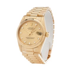 Reloj de pulsera Rolex Datejust 31 Diamante Oro Amarillo 68278