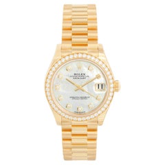 Montre Rolex Datejust 31 Midsize en or jaune 18 carats 278288RBR