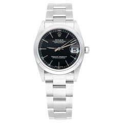 Rolex Datejust 31 Midsize Black Dial Stainless Steel Ladies Watch Oyster 78240