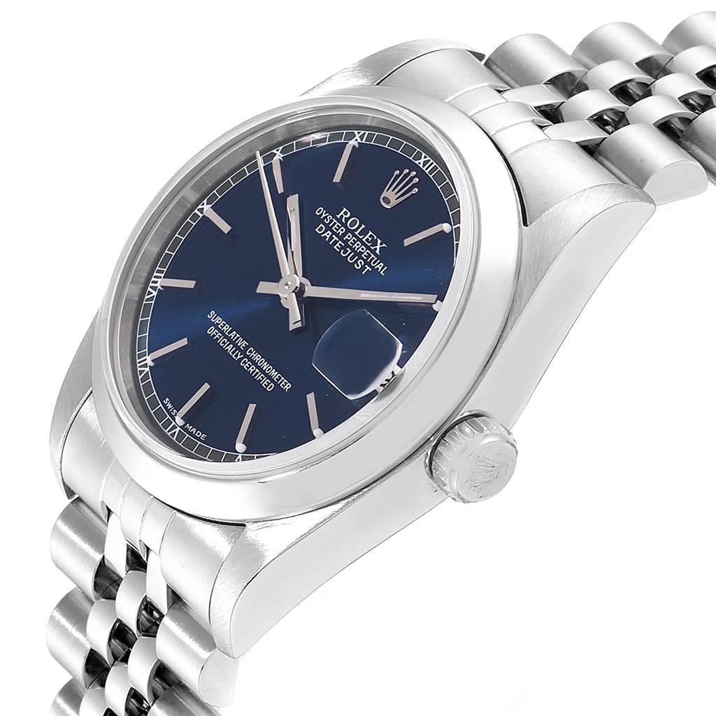 Rolex Datejust 31 Midsize Blue Dial Steel Ladies Watch 78240 1