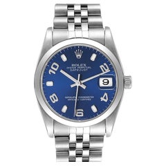 Rolex Datejust 31 Midsize Blue Dial Steel Ladies Watch 78240