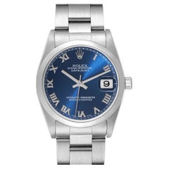 Rolex Datejust 31 Midsize Blue Roman Dial Steel Ladies Watch 78240