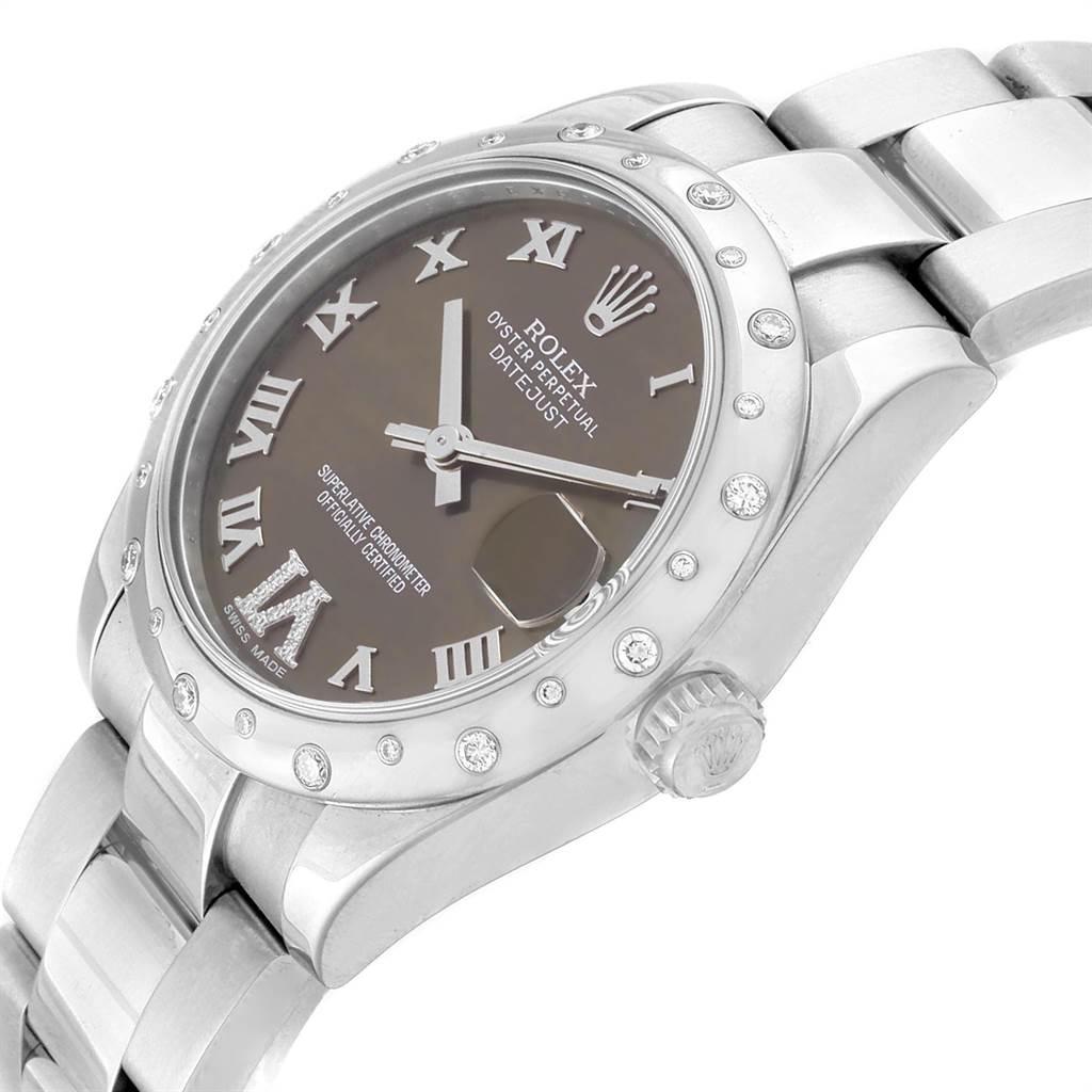 Rolex Datejust 31 Midsize Bronze Diamond Dial Steel Ladies Watch 178344 For Sale 1