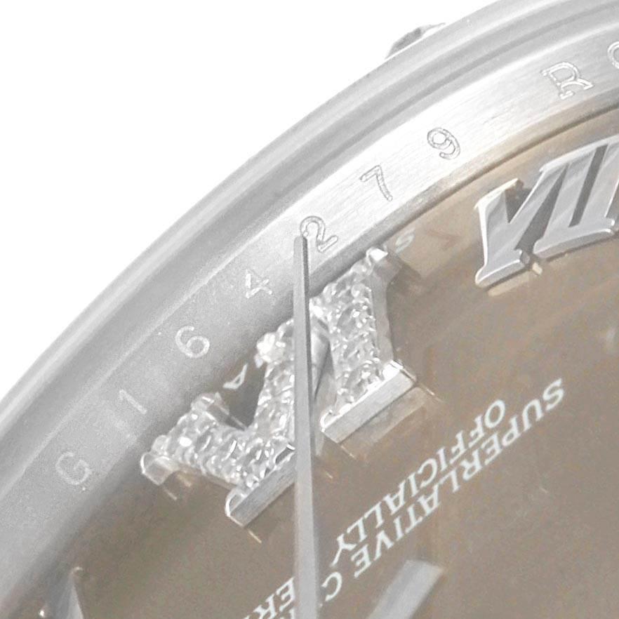 Rolex Datejust 31 Midsize Bronze Diamond Dial Steel Ladies Watch 178344 2