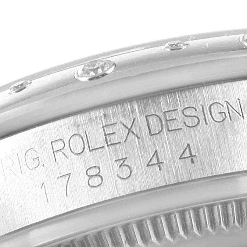 Rolex Datejust 31 Midsize Bronze Diamond Dial Steel Ladies Watch 178344 3