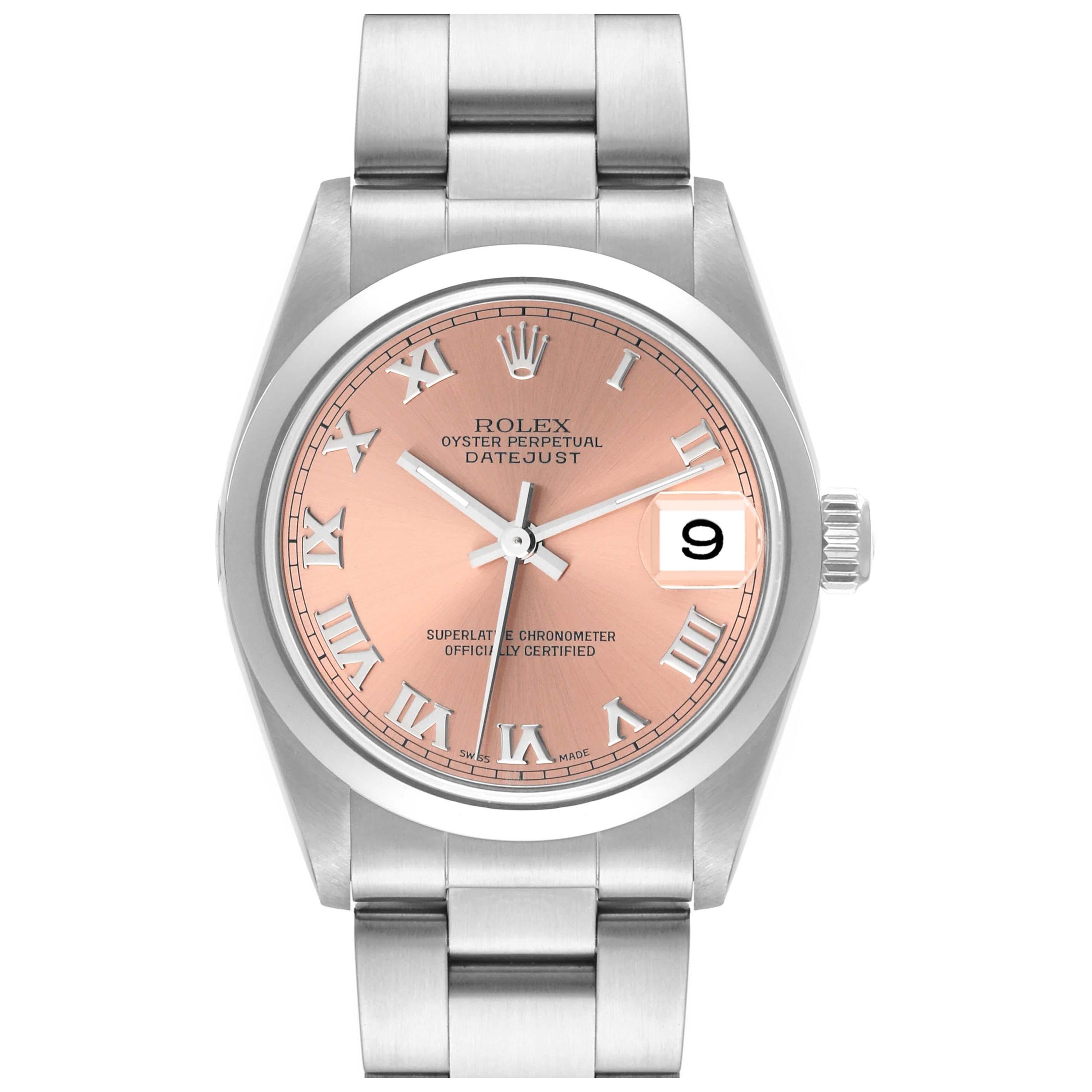 Rolex Datejust 31 Midsize Salmon Dial Steel Ladies Watch 78240