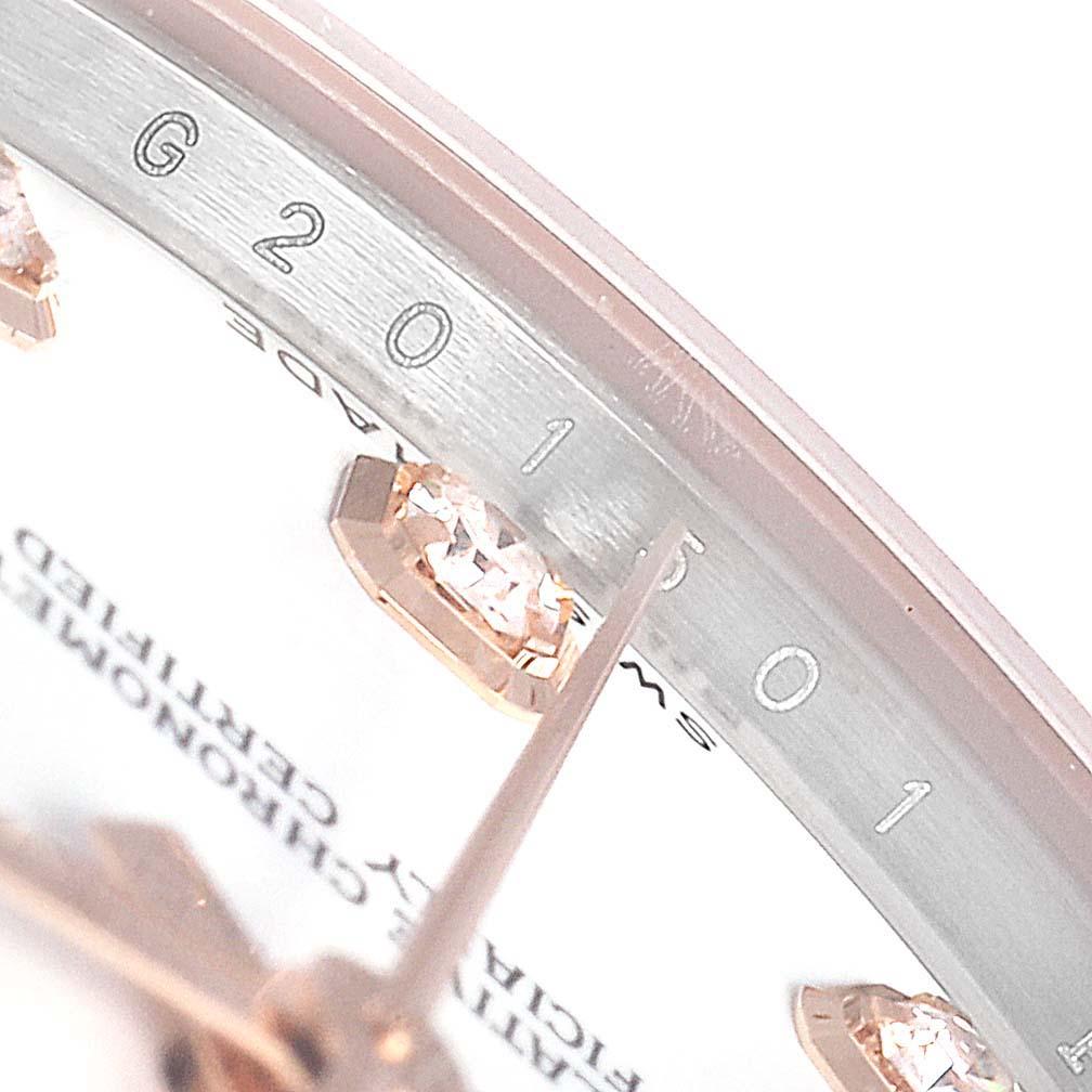 Rolex Datejust 31 Midsize Steel Rose Gold Diamond Ladies Watch 178271 For Sale 3