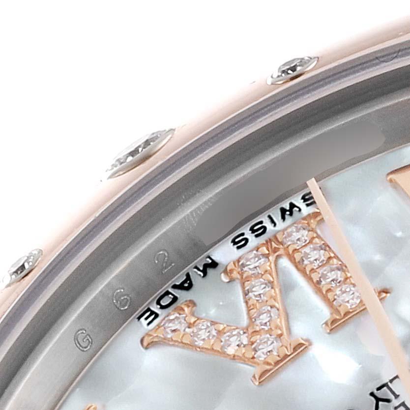 Rolex Datejust 31 Midsize Steel Rose Gold Diamond Ladies Watch 178341 2