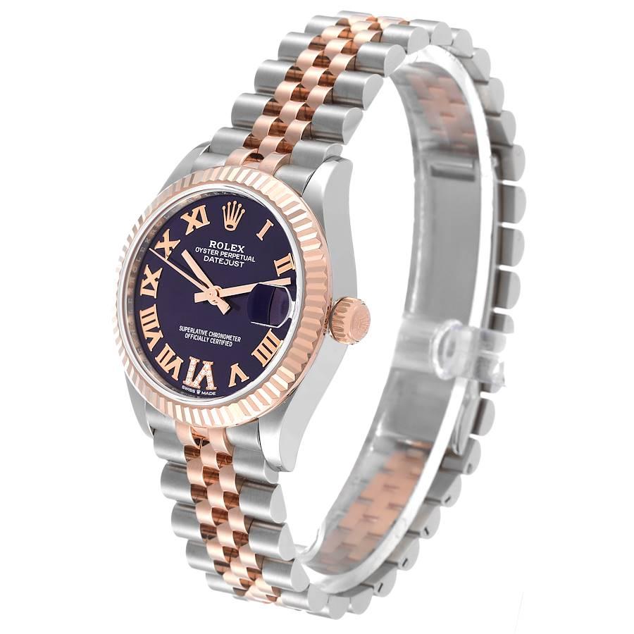 Rolex Datejust 31 Damenuhr aus Stahl und Roségold mit Diamanten 278271 in Karton im Angebot 1