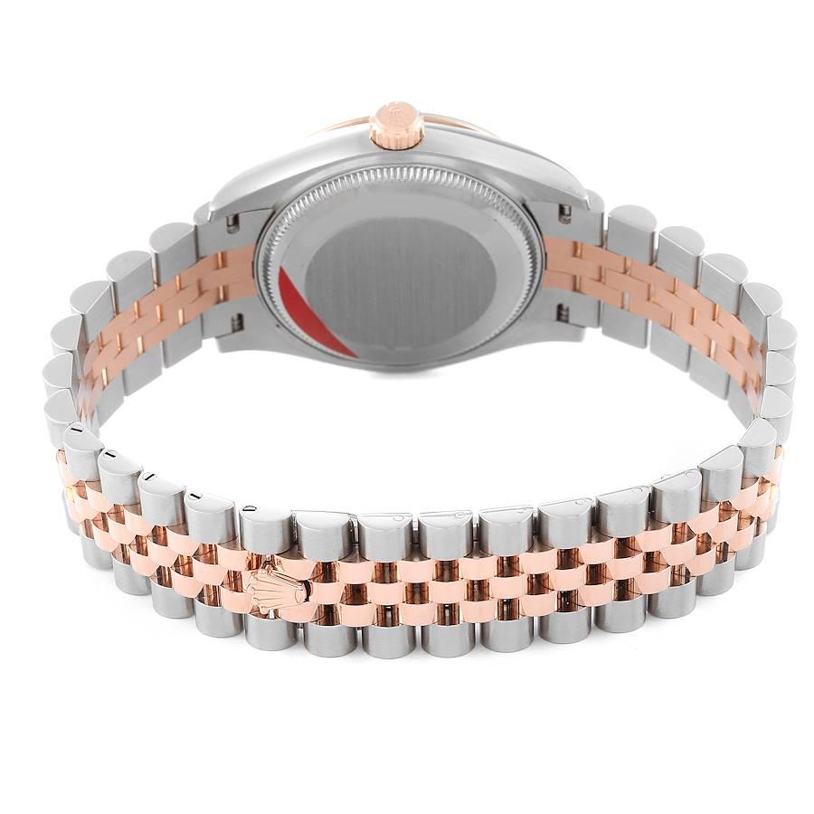 Rolex Datejust 31 Damenuhr aus Stahl und Roségold mit Diamanten 278271 in Karton im Angebot 6