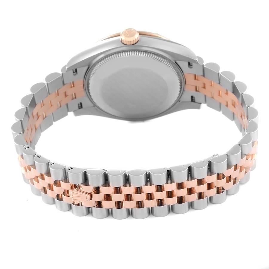 Rolex Datejust 31 Midsize Steel Rose Gold Diamond Ladies Watch 278341 Box Card 5