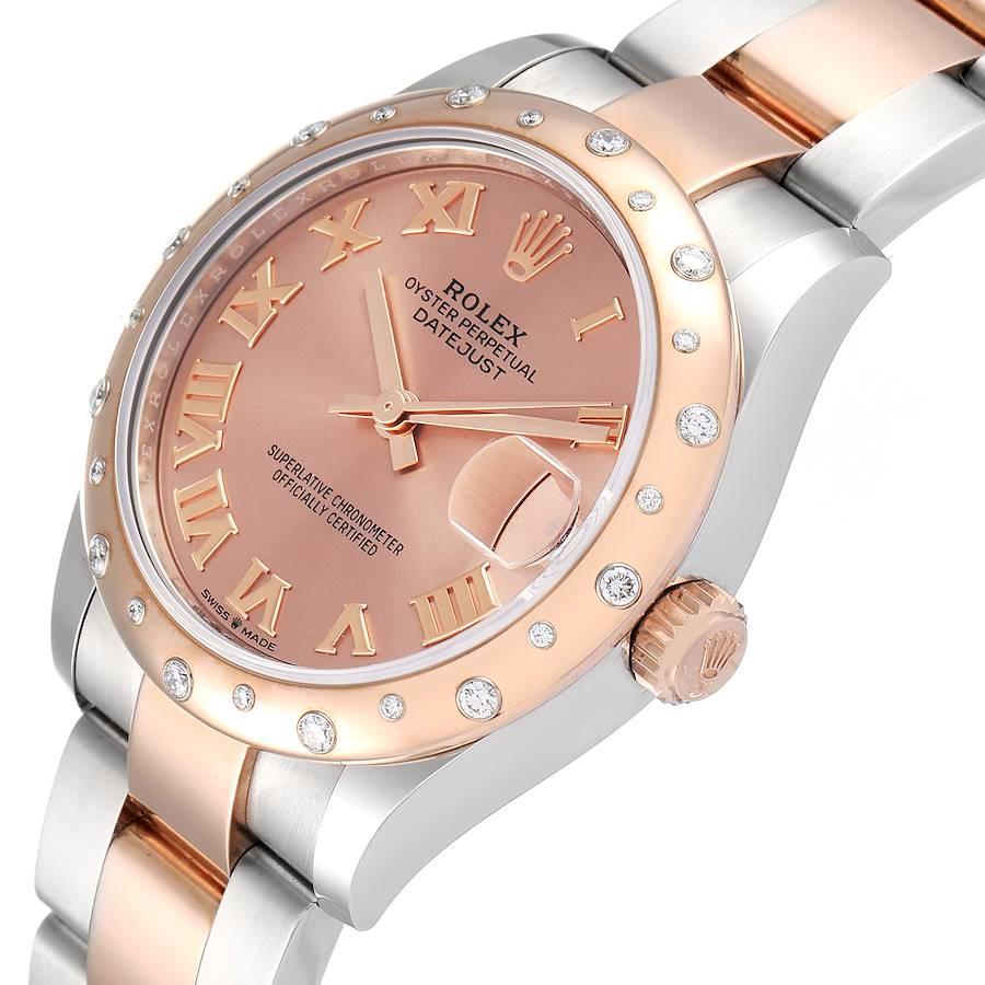 Rolex Datejust 31 Midsize Steel Rose Gold Diamond Watch 278341 Unworn 1