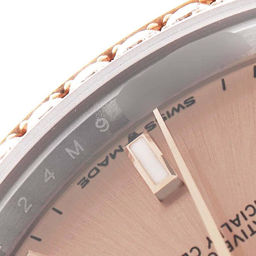 Rolex Datejust 31 Midsize Steel Rose Gold Diamond Watch 278381 Unworn For Sale 2