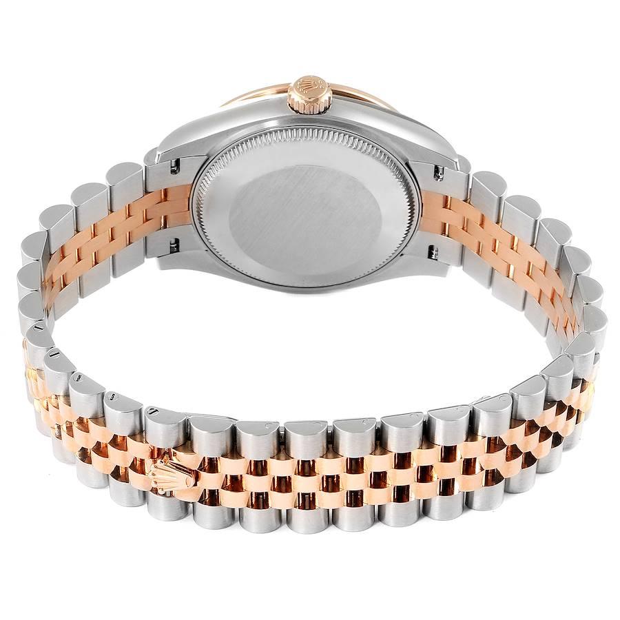 Rolex Datejust 31 Midsize Steel Rose Gold Diamond Watch 278381 Unworn For Sale 3