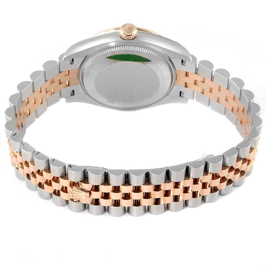 Rolex Datejust 31 Midsize Steel Rose Gold MOP Diamond Watch 278241 Unworn For Sale 3