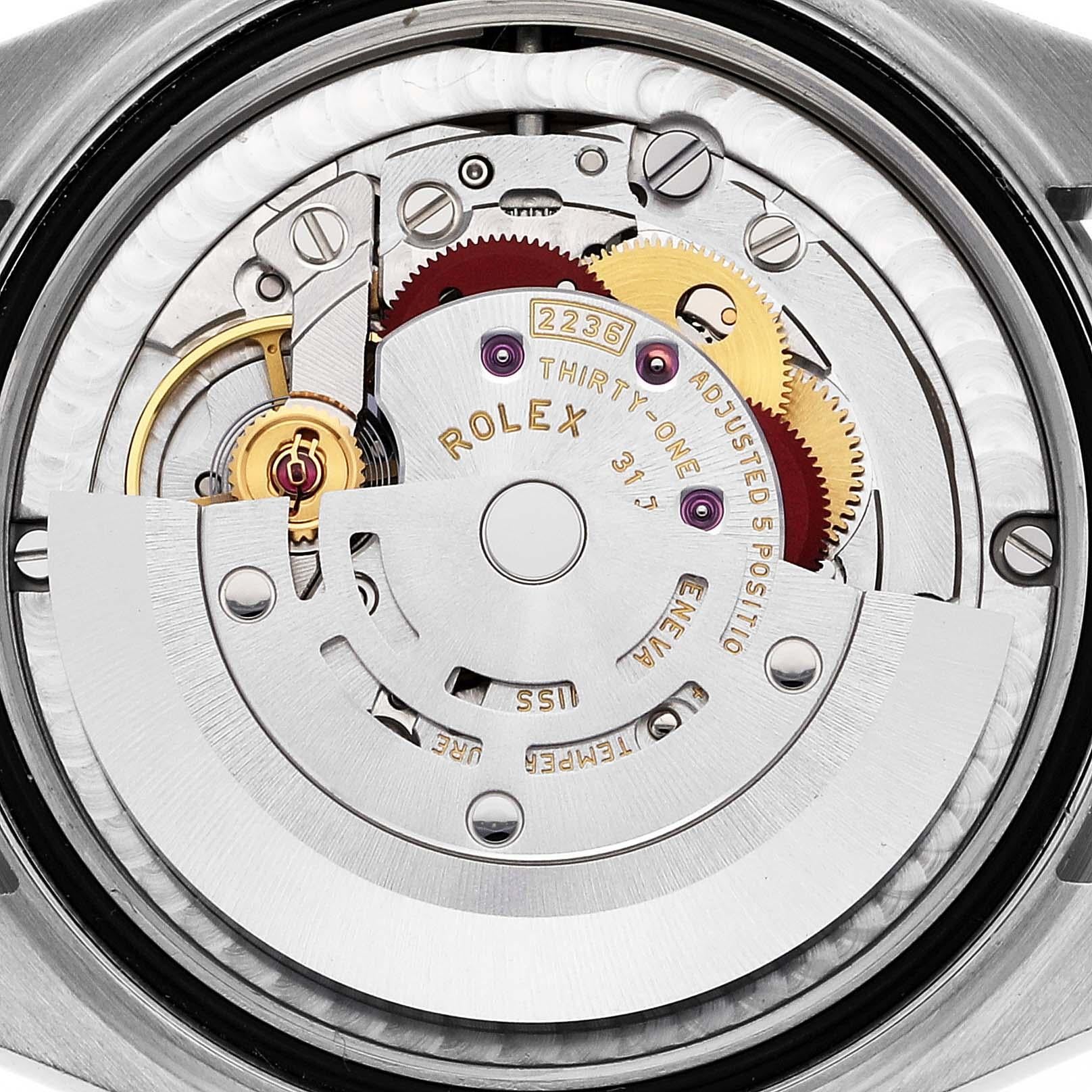 Rolex Datejust 31 Midsize Steel Rose Gold Roman Dial Ladies Watch 278271. Mouvement à remontage automatique certifié officiellement chronomètre. Boîtier oyster en acier inoxydable de 31 mm de diamètre. Logo Rolex sur la couronne en or rose 18