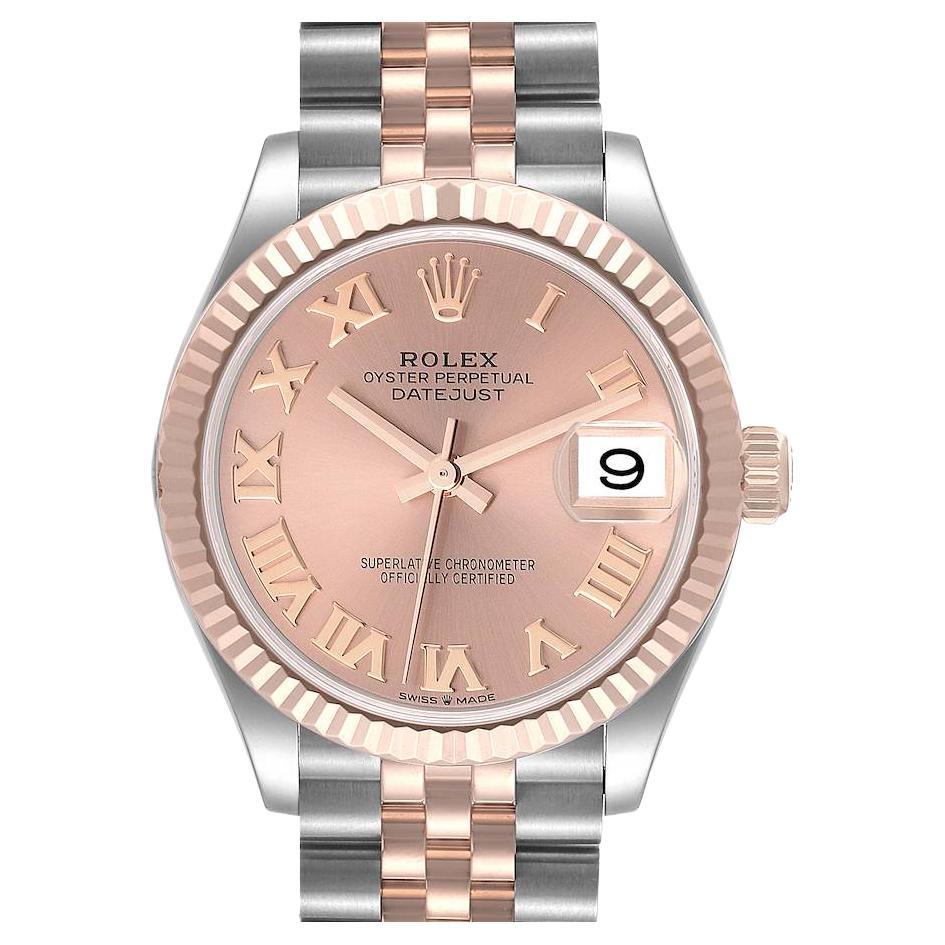 Rolex Datejust 31 Midsize Steel Rose Gold Rose Dial Ladies Watch 278271