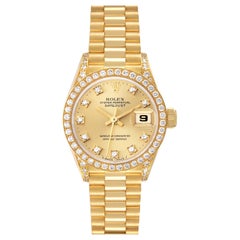 Rolex Datejust 31 Midsize Steel Rose Gold Slate Diamond Dial Ladies Watch 278271