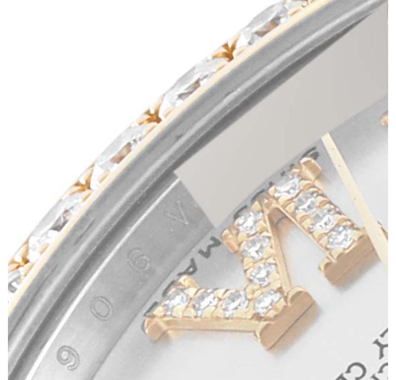 Rolex Datejust 31 Midsize Steel Yellow Gold Diamond Ladies Watch 178383 7