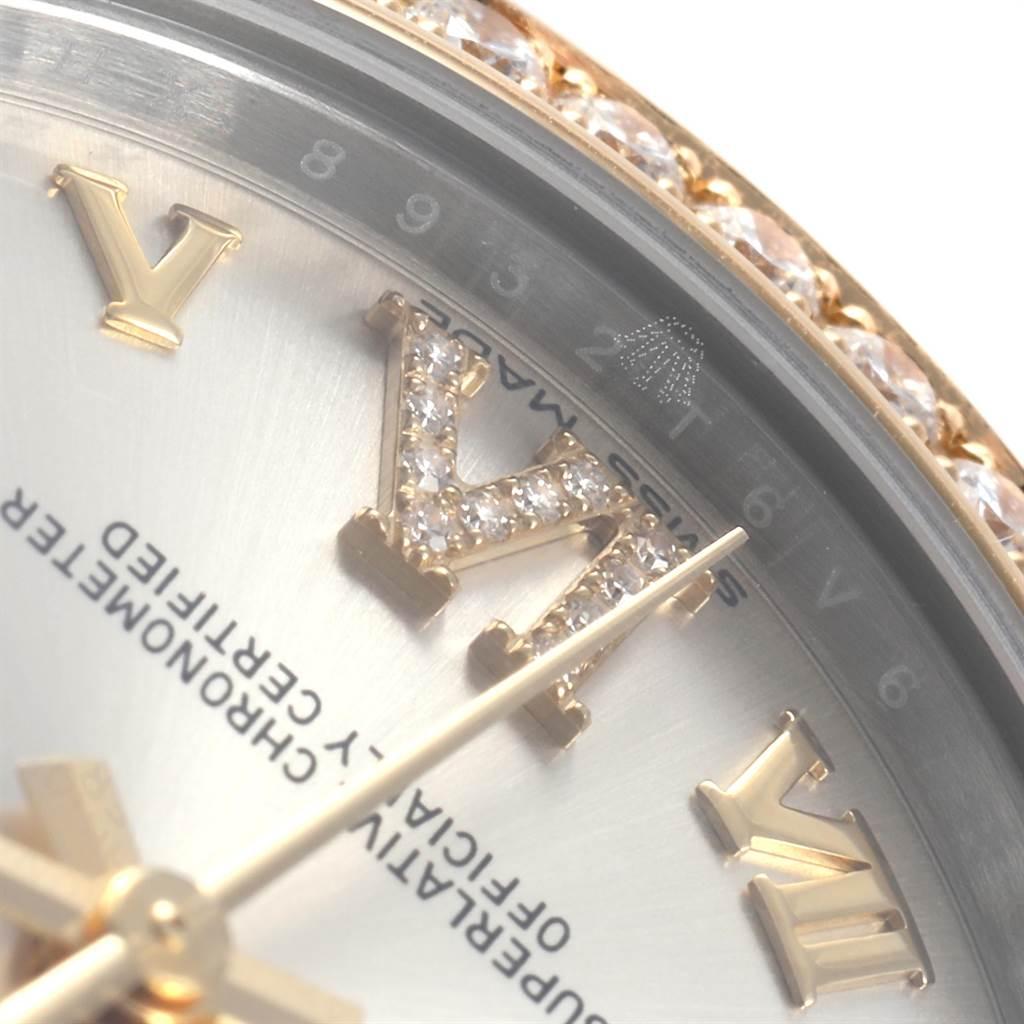 Rolex Datejust 31 Midsize Steel Yellow Gold Diamond Ladies Watch 178383 2