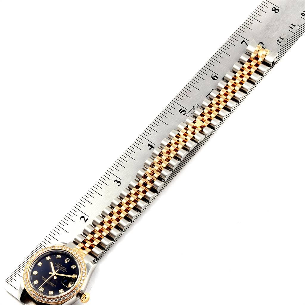 Rolex Datejust 31 Midsize Steel Yellow Gold Diamond Ladies Watch 178383 For Sale 5