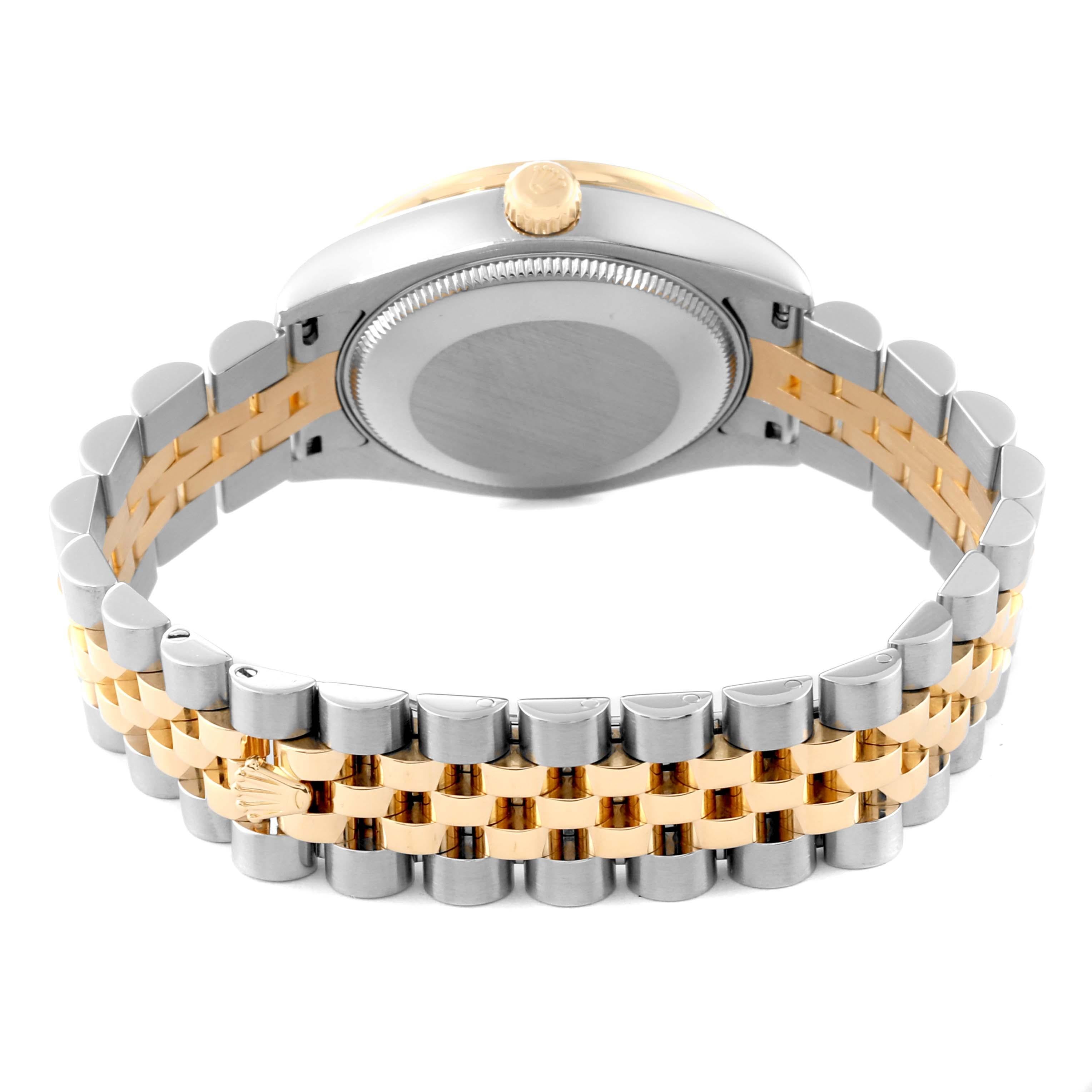 Rolex Datejust 31 Midsize Steel Yellow Gold Diamond Ladies Watch 178383 5
