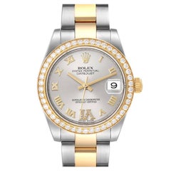 Rolex Datejust 31 Midsize Acero Oro Amarillo Diamante Reloj Señora 178383