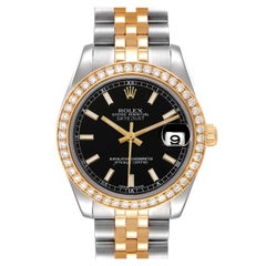 Rolex Datejust 31 Midsize Acero Oro Amarillo Diamante Reloj Señora 178383
