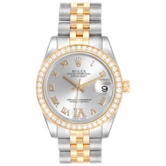 Rolex Datejust 31 Midsize Steel Yellow Gold Diamond Ladies Watch 178383