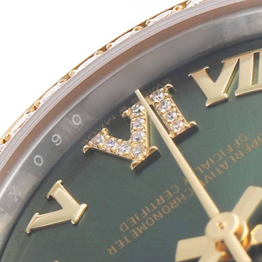 Women's Rolex Datejust 31 Midsize Steel Yellow Gold Diamond Ladies Watch 278383