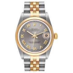 Rolex Datejust 31 Midsize Steel Yellow Gold Slate Dial Ladies Watch 78243