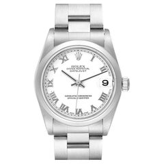 Rolex Datejust 31 Midsize White Roman Dial Steel Ladies Watch 78240 Box Tag