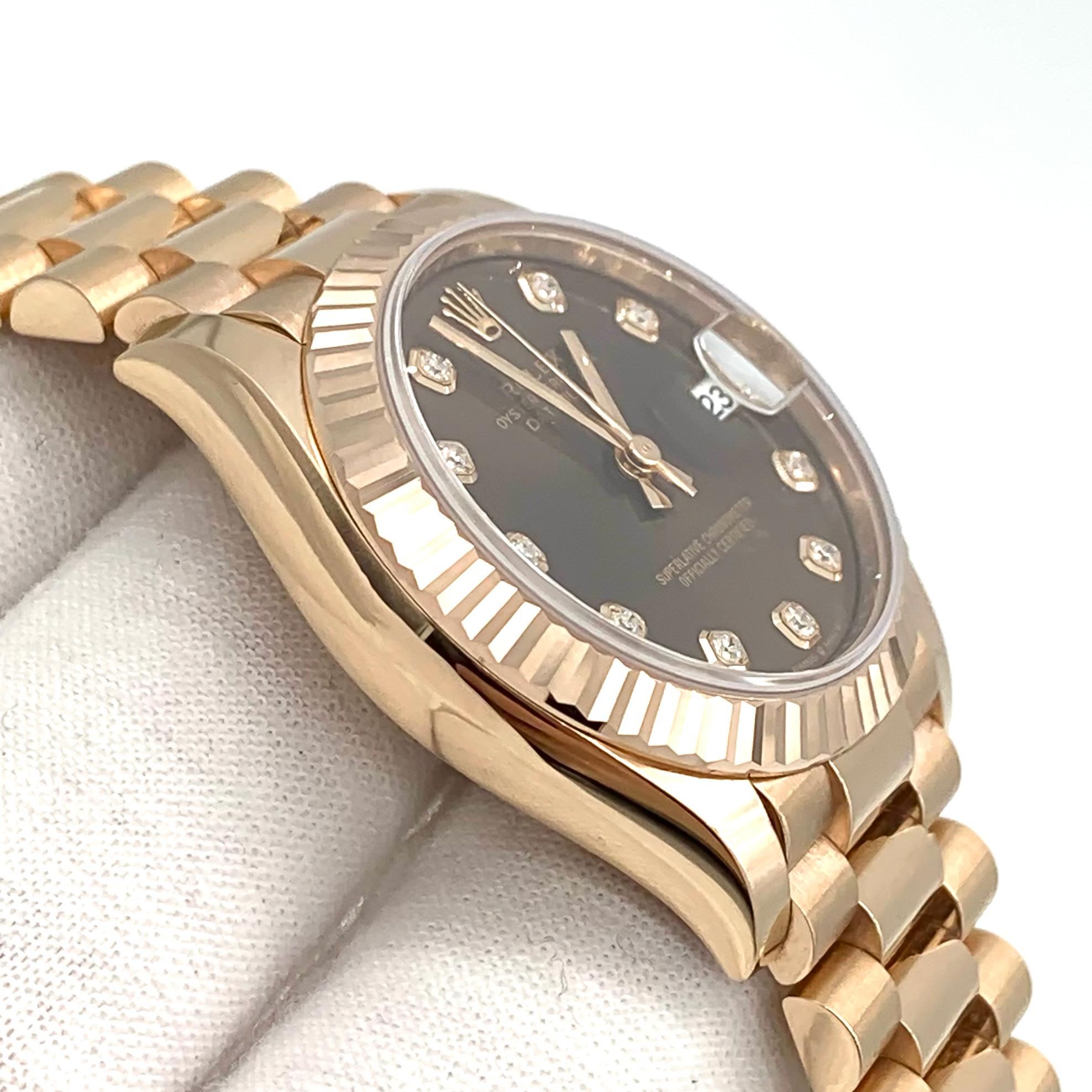 Round Cut Rolex Datejust 31 Mint Like New REF#278275 For Sale