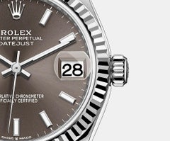 Rolex Datejust, Dark Grey, Oyster, Fluted, 278274, Unworn Watch, Complete