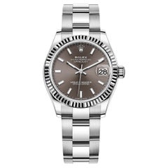 Rolex Datejust, Dark Grey, Oyster, Fluted, 278274, Unworn Watch, Complete