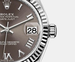 Rolex Datejust, Dark Grey, Roman, Jubilee, Fluted, 278274, Unworn Watch
