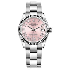 Rolex Datejust Pink Roman Oyster 2022 Fluted 278274 Unworn Watch