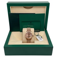 Rolex Datejust 31 President 18K Rose Gold Pink Diamond Dial Watch 278275