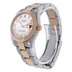 Reloj Rolex Datejust 31 de oro rosa y acero gris pizarra con esfera romana