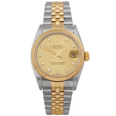 Rolex Datejust 31 Stainless Steel and 18 Karat Yellow Gold Women’s