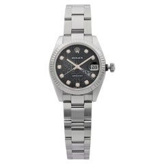 Rolex Datejust 31 Stainless Steel Diamond Jubilee Black Dial Ladies Watch 178274