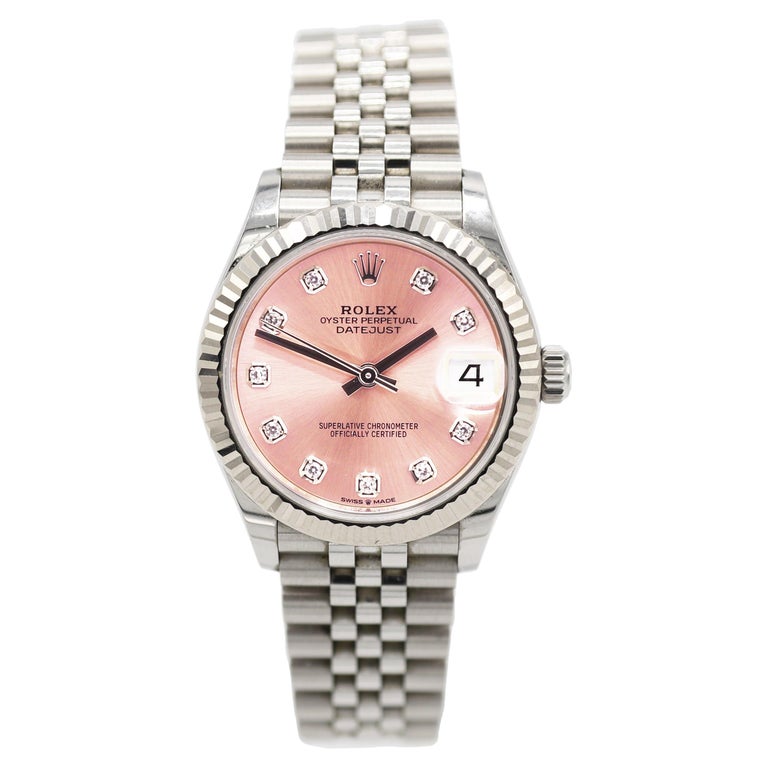 Rolex Datejust 31 Stainless Steel Pink Diamond Dial Ladies Watch Reference  27827 For Sale at 1stDibs | datejust 31 pink, ladies rolex pink diamond  dial, rolex datejust 31 pink dial