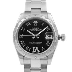 Rolex Datejust 31 Steel Gold Diamond Black Dial Automatic Ladies Watch 178344