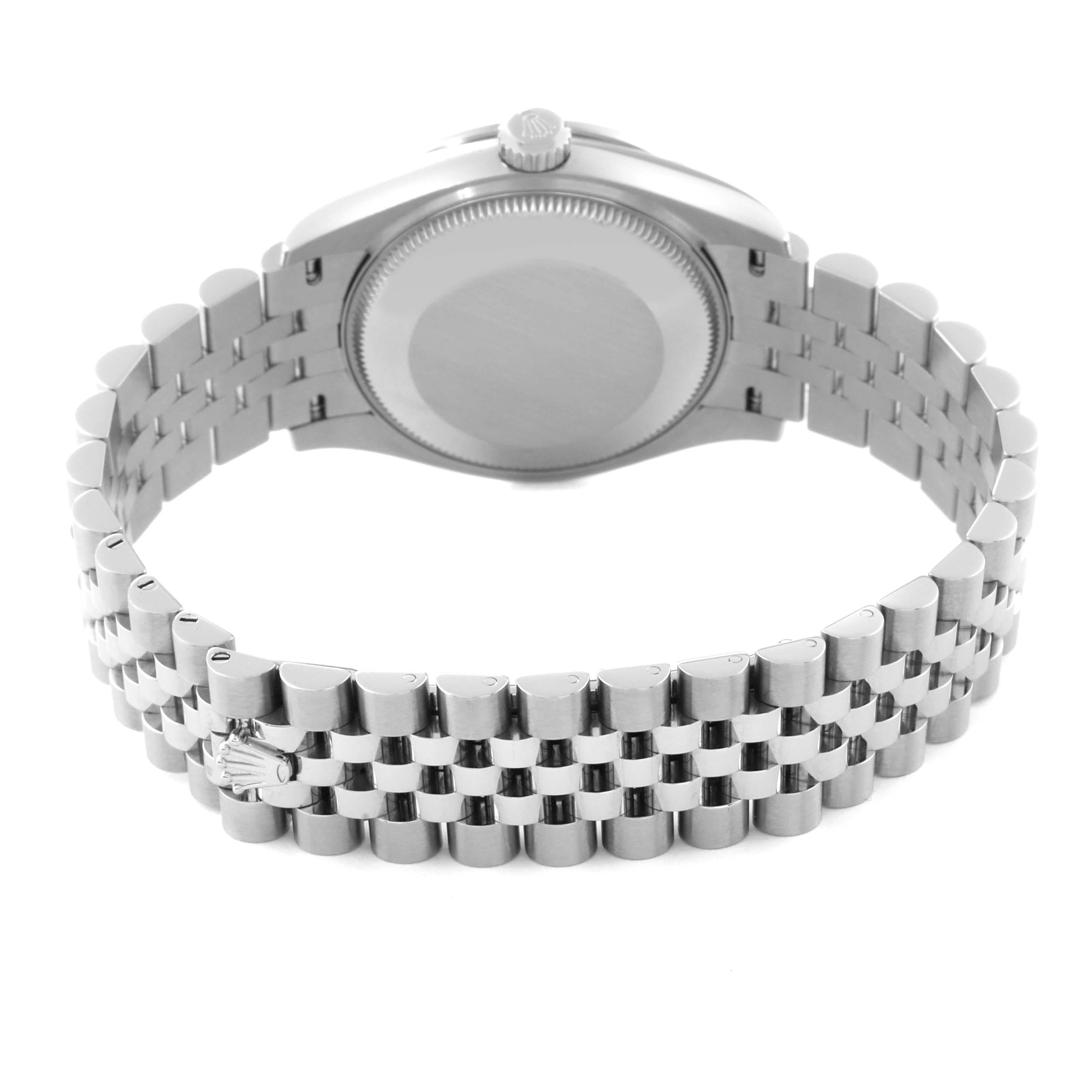 Women's Rolex Datejust 31 Steel White Gold Diamond Ladies Watch 278384 Unworn For Sale