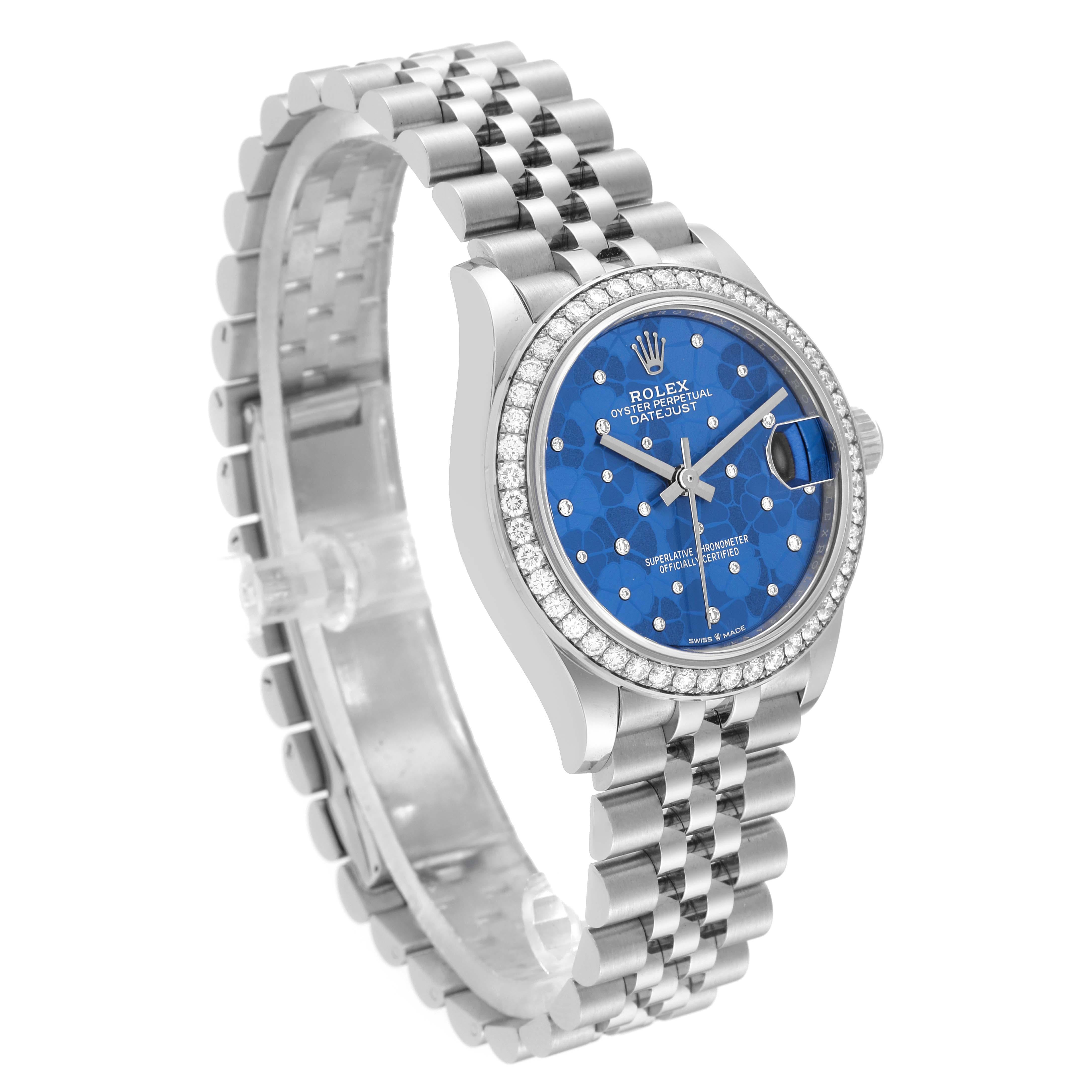 Rolex Datejust 31 Steel White Gold Diamond Ladies Watch 278384 Unworn For Sale 3